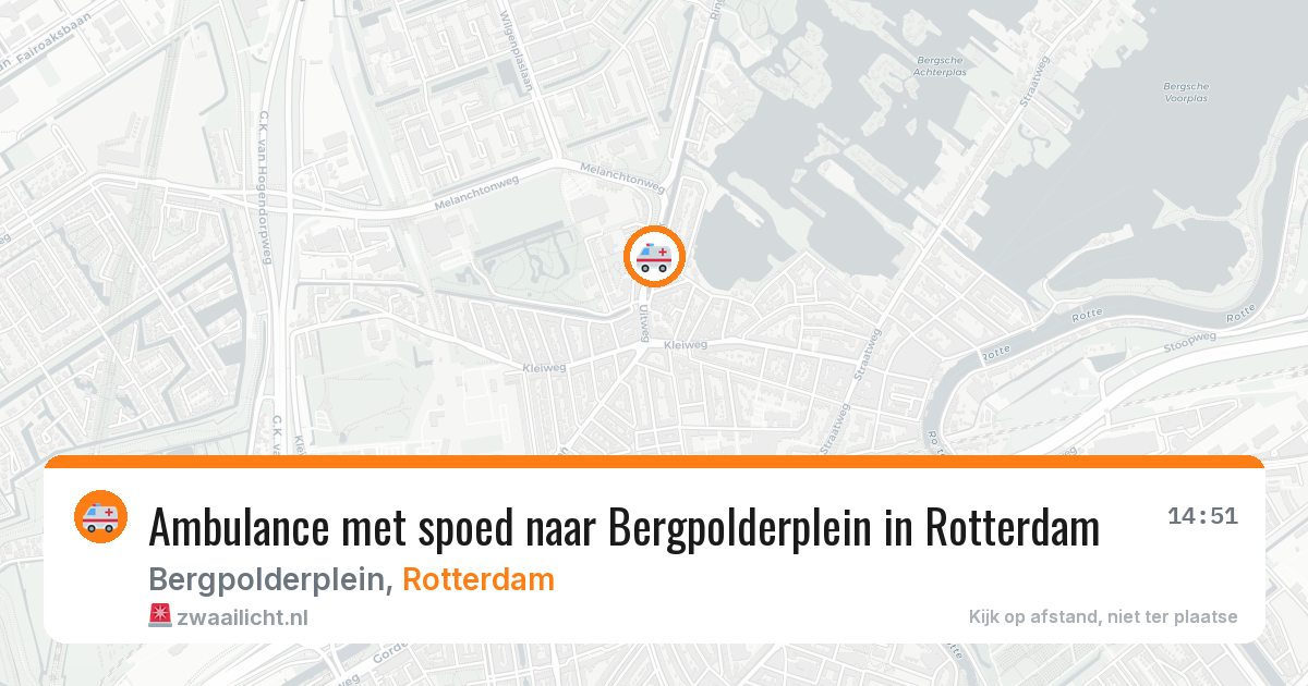 Ambulance met spoed naar Bergpolderplein in Rotterdam — 2 apr 2026