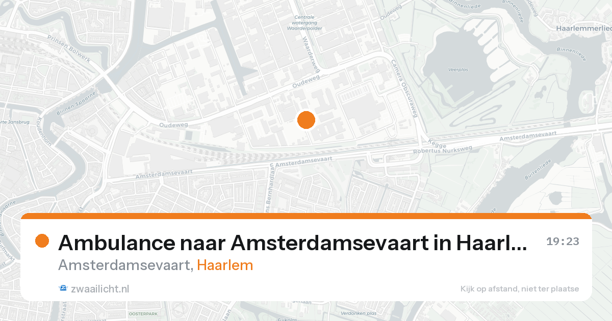 Ambulance naar Amsterdamsevaart in Haarlem — 17 aug 2026