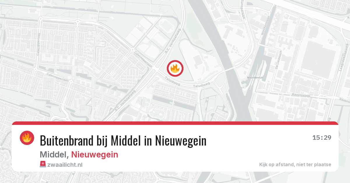 Buitenbrand bij Middel in Nieuwegein — 8 aug 2026