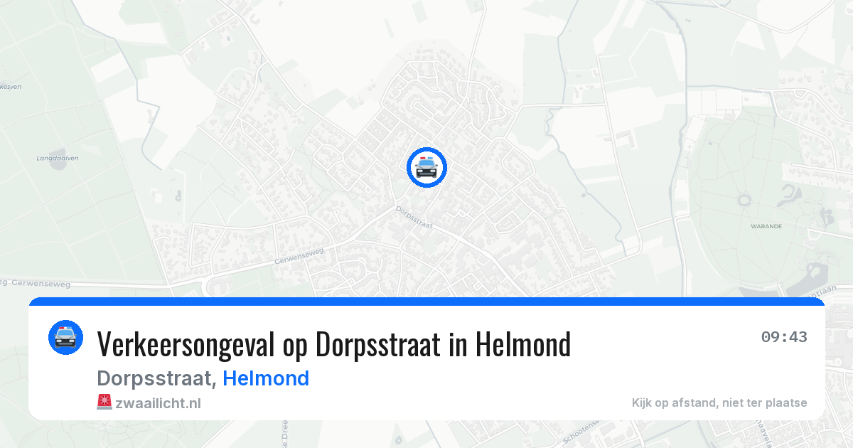 Verkeersongeval op Dorpsstraat in Helmond — 2 apr 2026