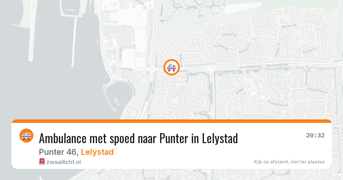 Ambulance met spoed naar Punter in Lelystad — 14 jun 2026