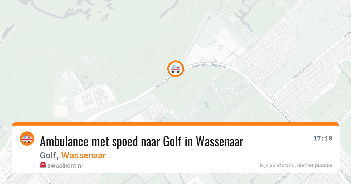 Ambulance met spoed naar Golf in Wassenaar — 14 apr 2026