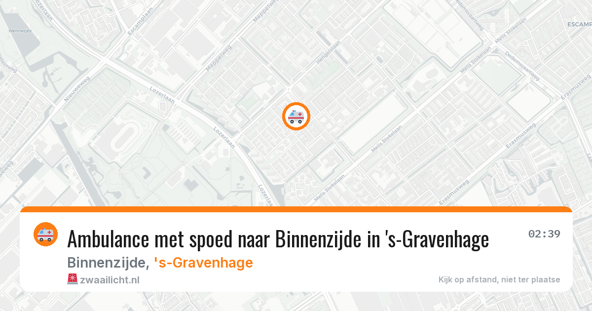 Ambulance met spoed naar Binnenzijde in 's-Gravenhage — 6 jun 2026
