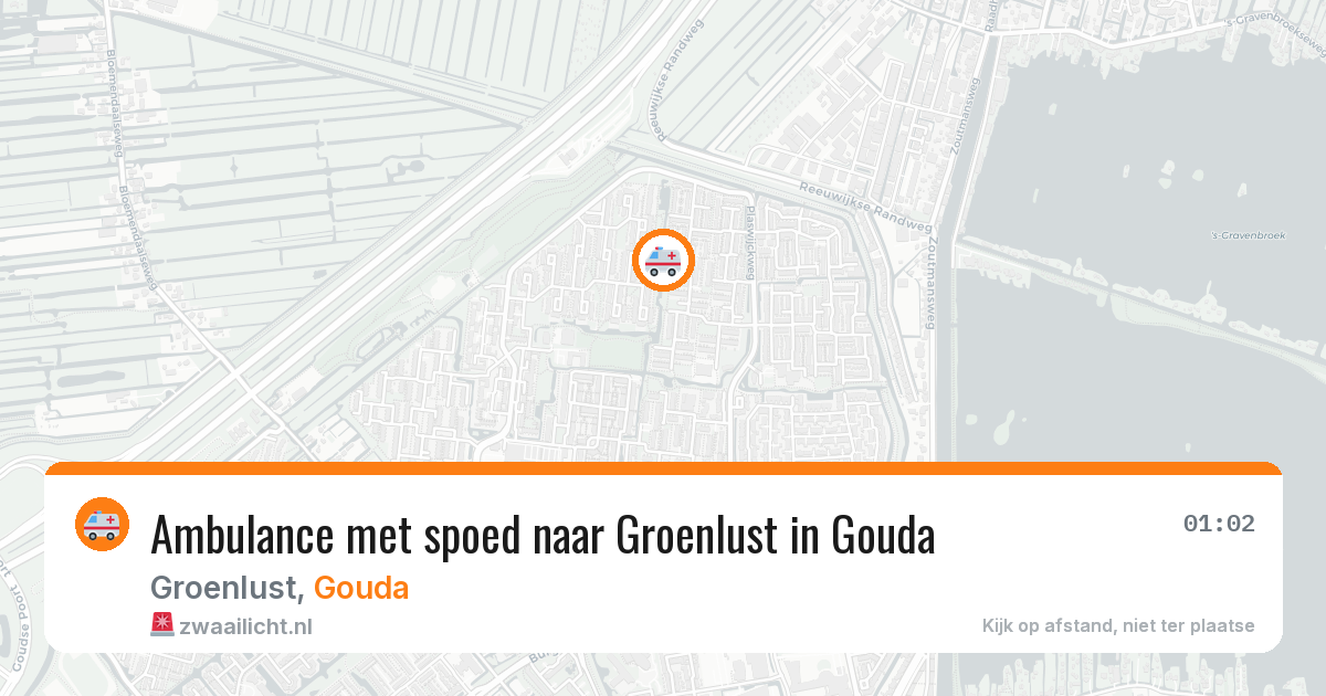 Ambulance met spoed naar Groenlust in Gouda — 27 jan 2026