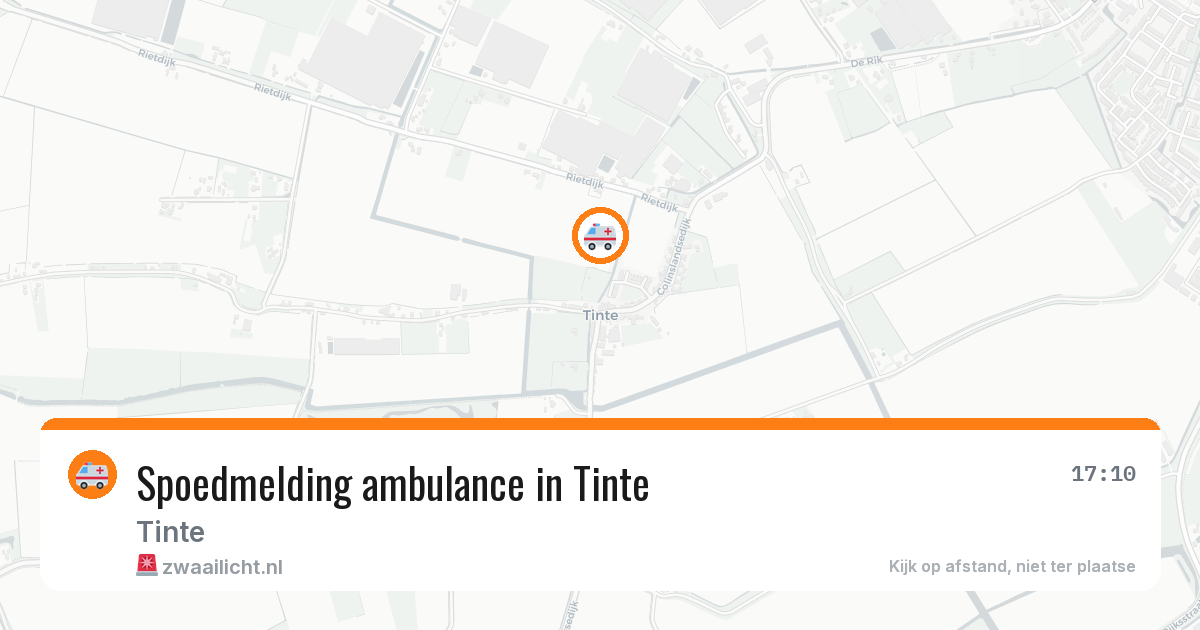 Spoedmelding ambulance in Tinte — 26 jun 2026