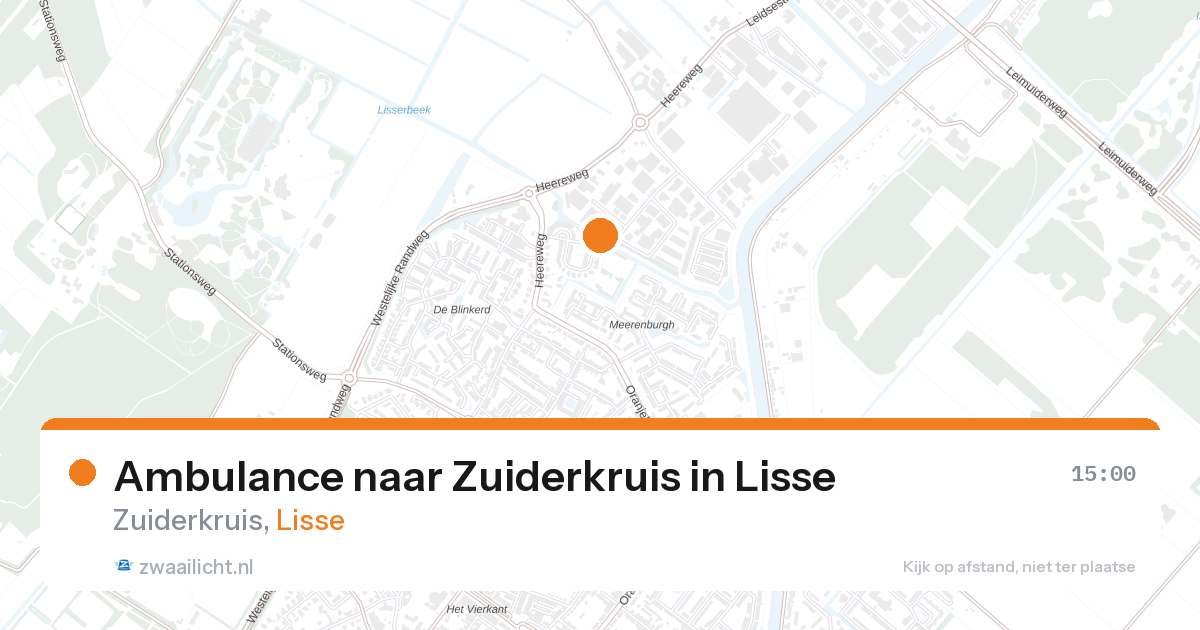 Ambulance naar Zuiderkruis in Lisse — 26 aug 2026