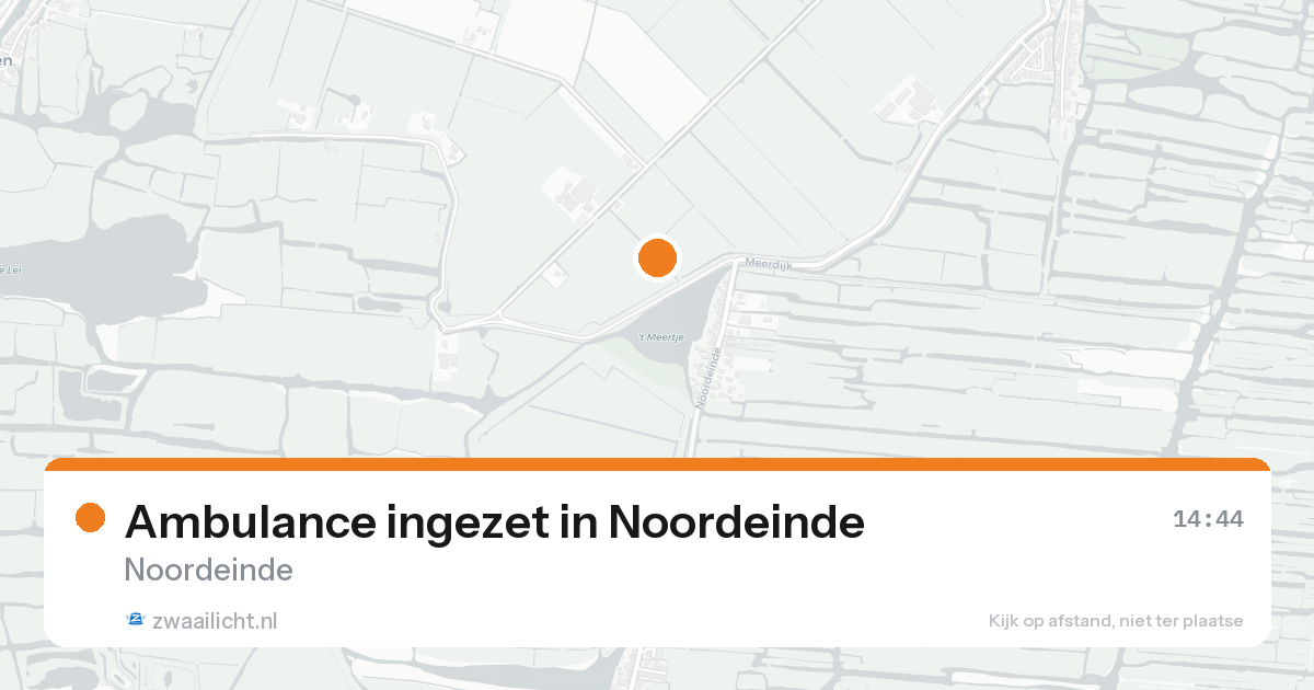 Ambulance ingezet in Noordeinde — 17 aug 2026