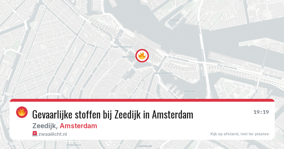Gevaarlijke stoffen bij Zeedijk in Amsterdam — 28 mei 2026