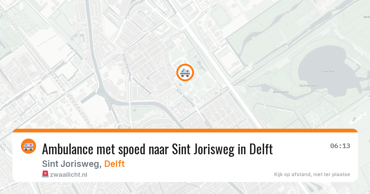 Ambulance met spoed naar Sint Jorisweg in Delft — 4 feb 2026