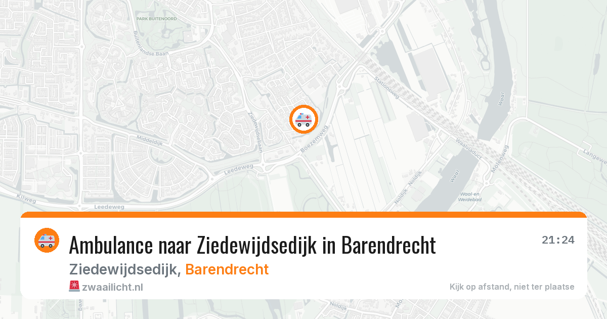 Ambulance naar Ziedewijdsedijk in Barendrecht — 24 jun 2026