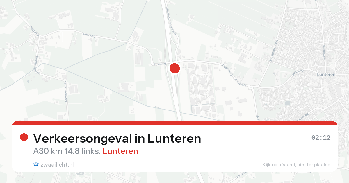 Verkeersongeval in Lunteren — 21 aug 2026