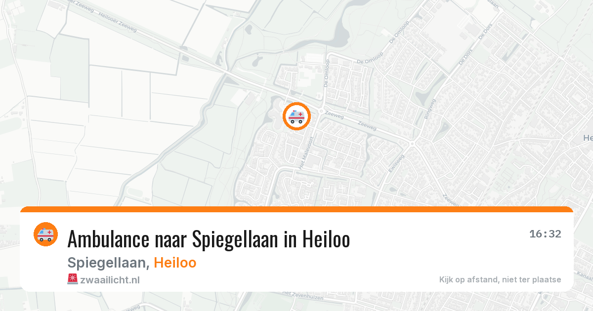 Ambulance naar Spiegellaan in Heiloo — 8 jun 2026