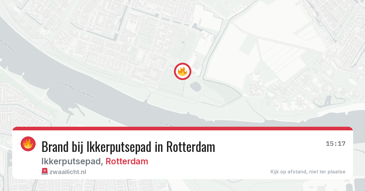 Brand bij Ikkerputsepad in Rotterdam — 7 jul 2026
