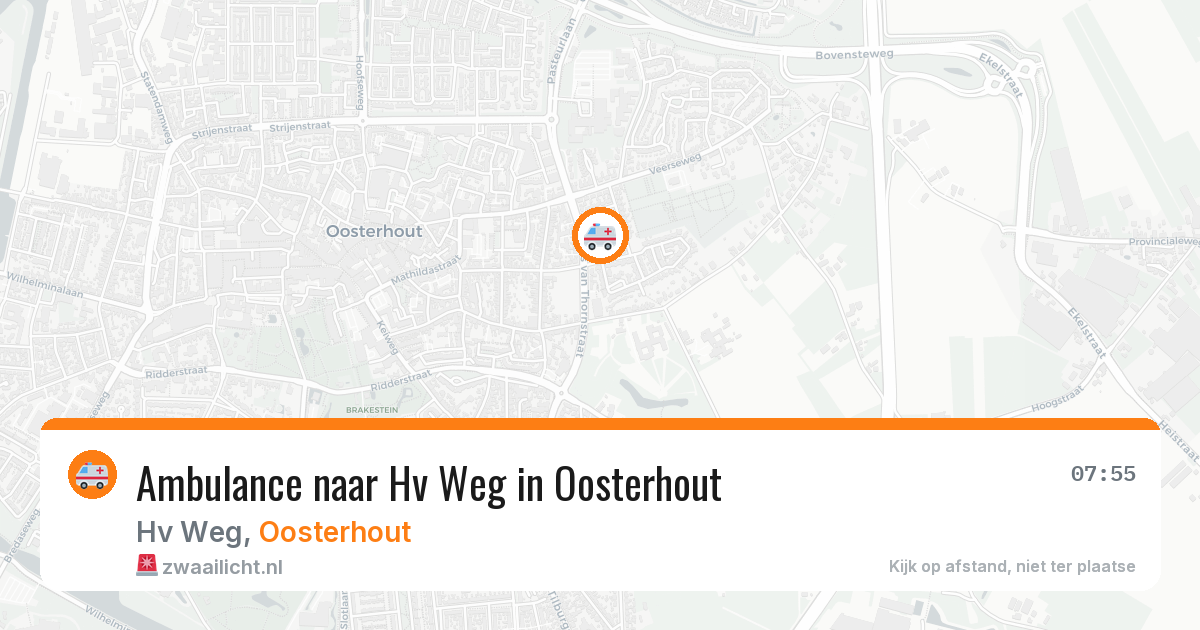 Ambulance naar Hv Weg in Oosterhout — 10 jul 2026