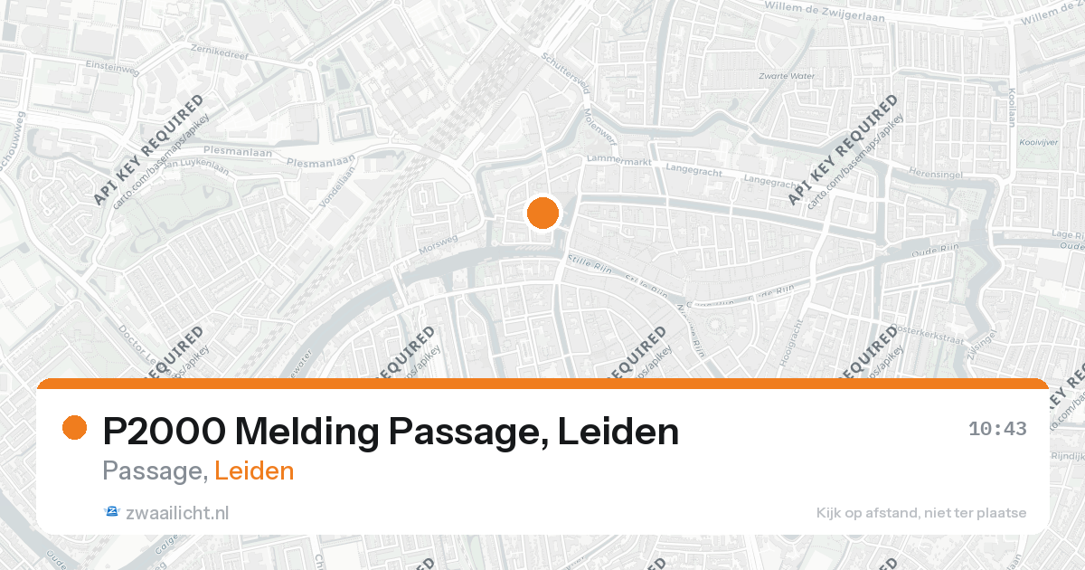 P2000 Melding Passage, Leiden — 11 mrt 2026