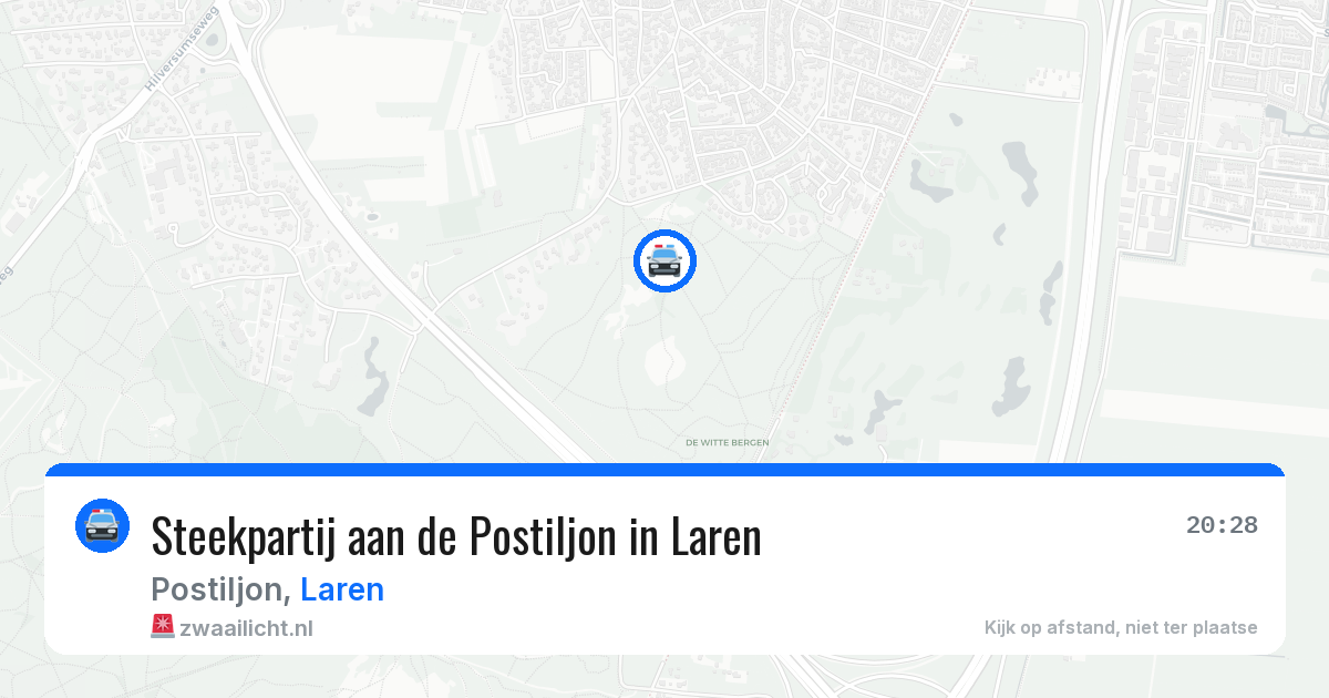 Steekpartij aan de Postiljon in Laren — 9 jun 2026
