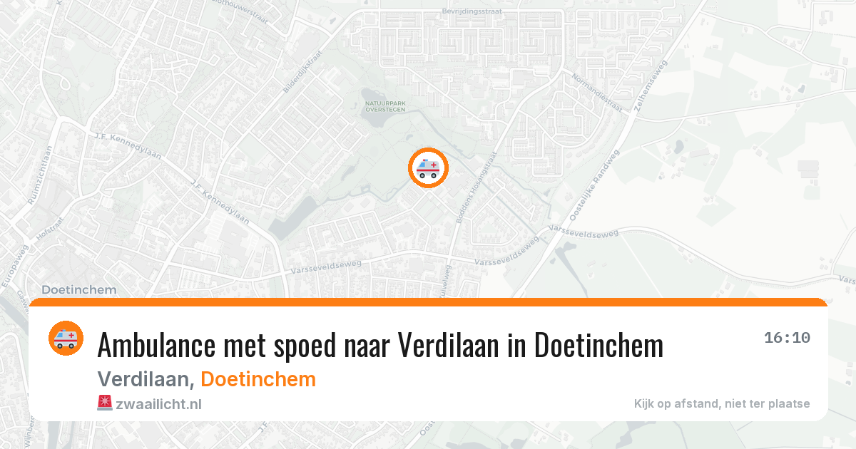 Ambulance met spoed naar Verdilaan in Doetinchem — 13 mei 2026