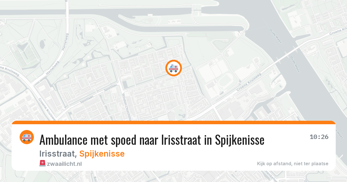 Ambulance met spoed naar Irisstraat in Spijkenisse — 6 apr 2026