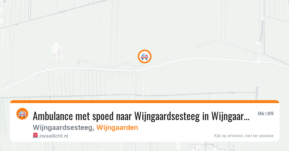 Ambulance met spoed naar Wijngaardsesteeg in Wijngaarden — 21 feb 2026