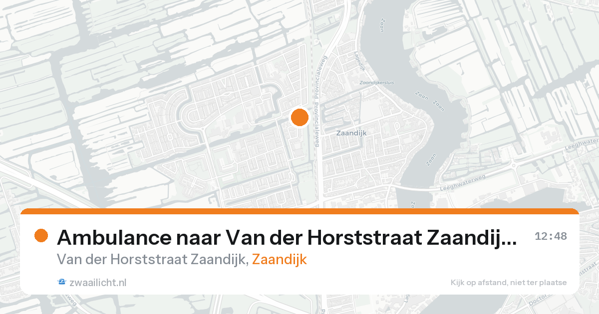 Ambulance naar Van der Horststraat Zaandijk in Zaandijk — 3 jun 2026