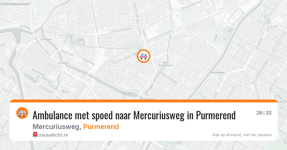 Ambulance met spoed naar Mercuriusweg in Purmerend — 6 apr 2026