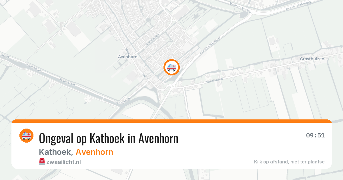 Ongeval op Kathoek in Avenhorn — 29 mrt 2026