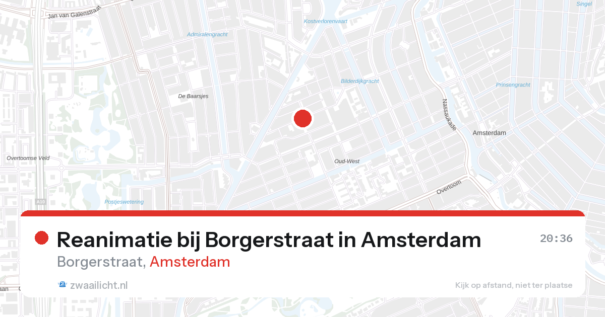 Reanimatie bij Borgerstraat in Amsterdam — 27 aug 2026