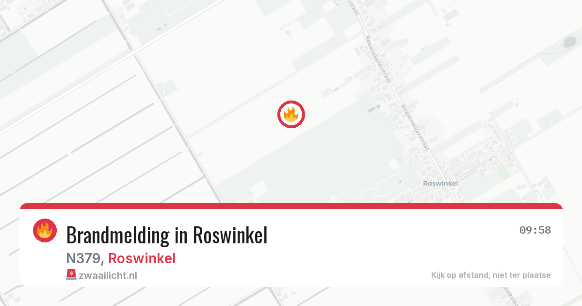 Brandmelding in Roswinkel — 11 aug 2026