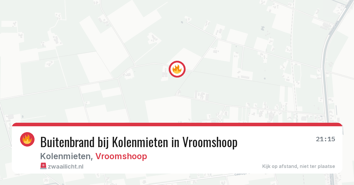 Buitenbrand bij Kolenmieten in Vroomshoop — 24 jul 2026