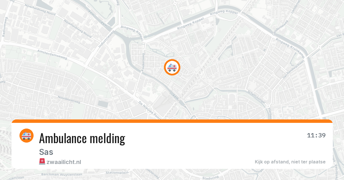 Ambulance melding — 29 jan 2026