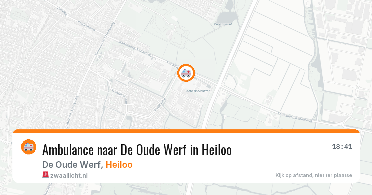 Ambulance naar De Oude Werf in Heiloo — 10 aug 2026