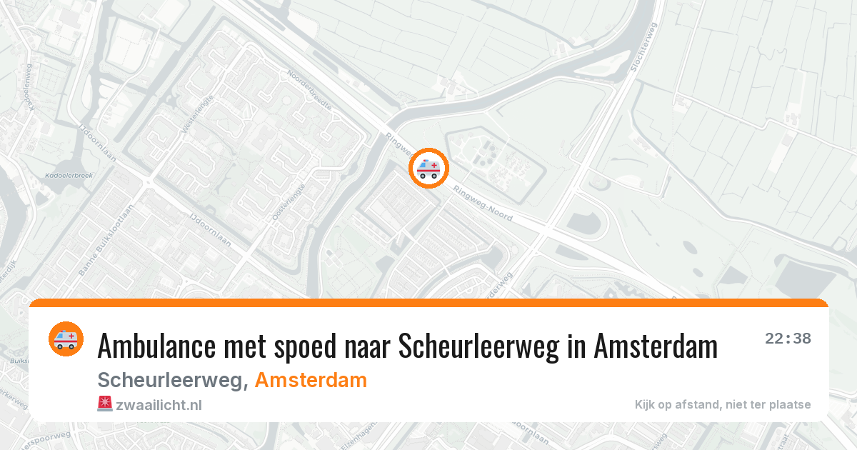 Ambulance met spoed naar Scheurleerweg in Amsterdam — 1 aug 2026