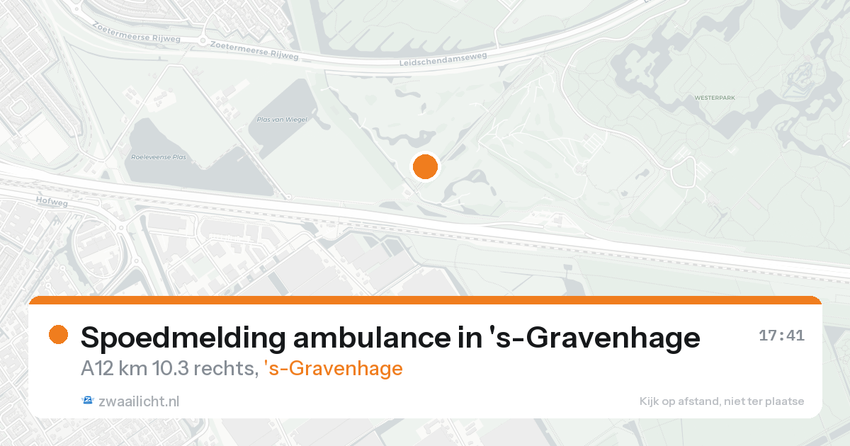 Spoedmelding ambulance in 's-Gravenhage — 23 aug 2026