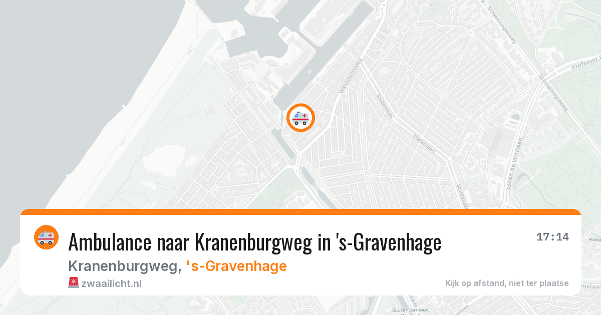 Ambulance naar Kranenburgweg in 's-Gravenhage — 26 jun 2026