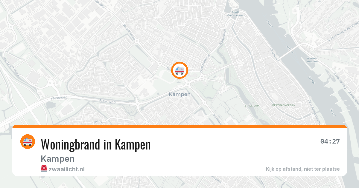 Woningbrand in Kampen — 31 jul 2026