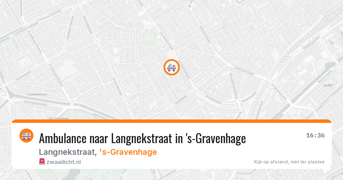 Ambulance naar Langnekstraat in 's-Gravenhage — 28 jul 2026