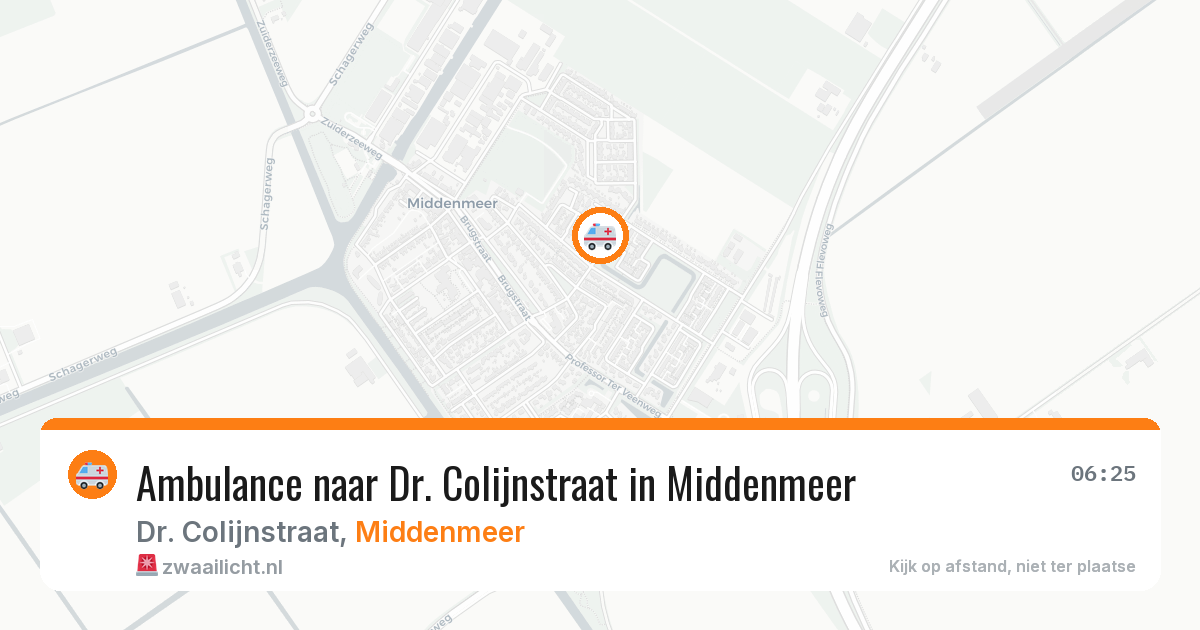 Ambulance naar Dr. Colijnstraat in Middenmeer — 21 mrt 2026