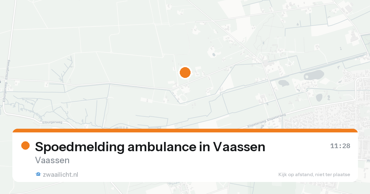 Spoedmelding ambulance in Vaassen — 21 aug 2026