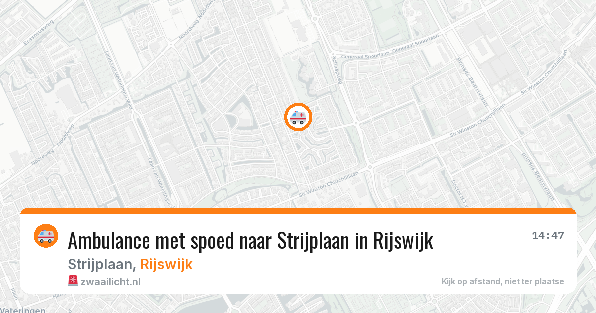 Ambulance met spoed naar Strijplaan in Rijswijk — 12 apr 2026