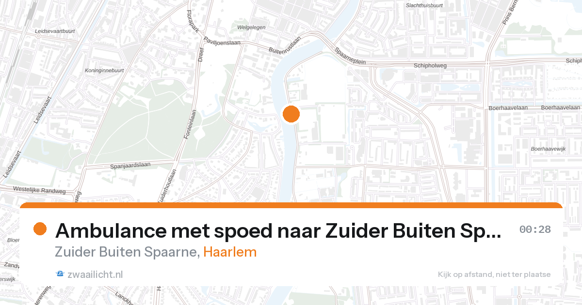 Ambulance met spoed naar Zuider Buiten Spaarne in Haarlem — 31 jan 2026