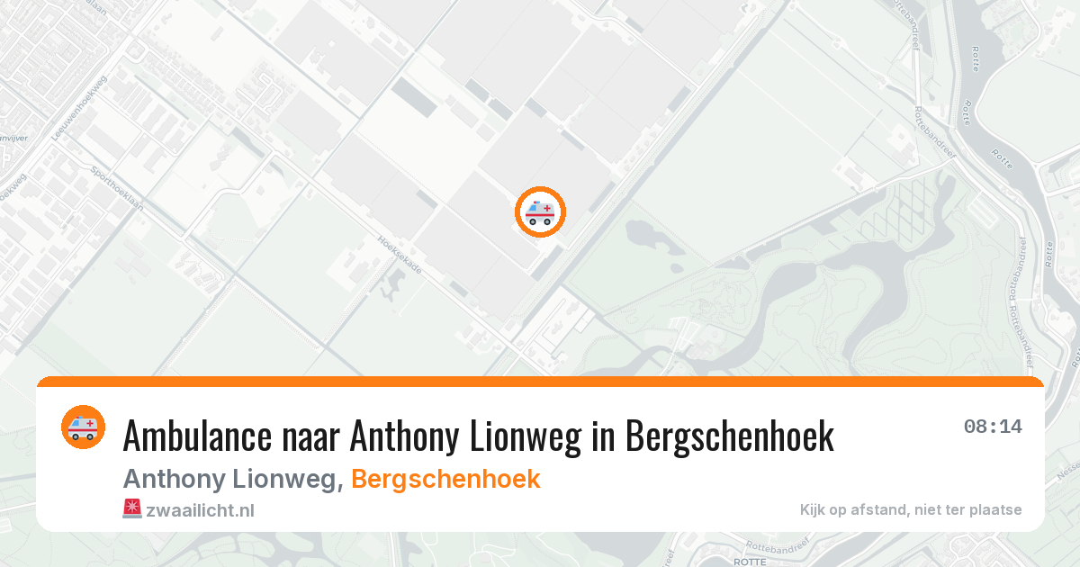 Ambulance naar Anthony Lionweg in Bergschenhoek — 7 mei 2026