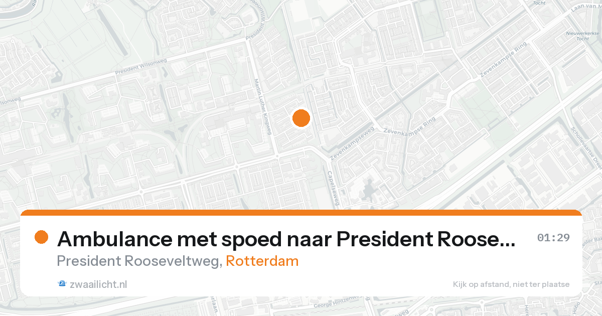 Ambulance met spoed naar President Rooseveltweg in Rotterdam — 31 jan 2026