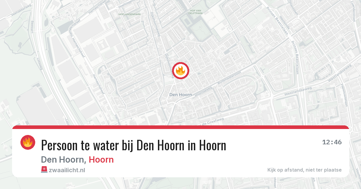 Persoon te water bij Den Hoorn in Hoorn — 27 jul 2026