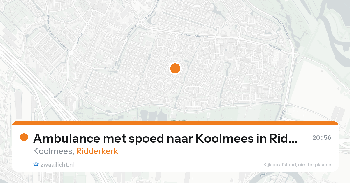 Ambulance met spoed naar Koolmees in Ridderkerk — 29 jun 2026