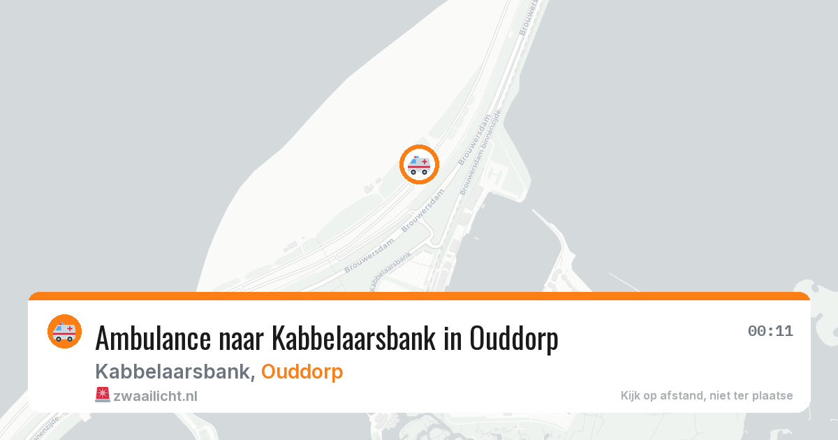 Ambulance naar Kabbelaarsbank in Ouddorp — 14 jun 2026