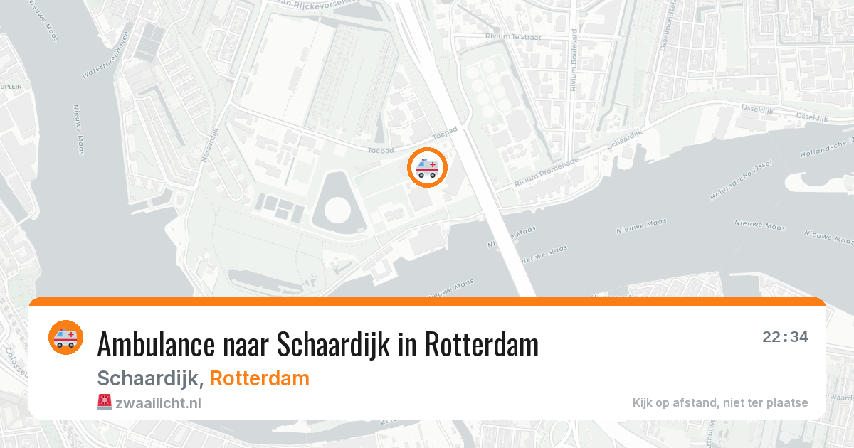 Ambulance naar Schaardijk in Rotterdam — 4 aug 2026
