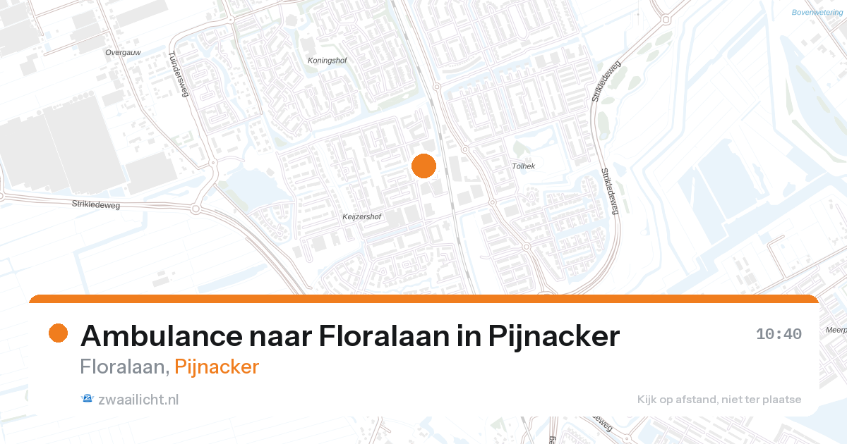Ambulance naar Floralaan in Pijnacker — 7 apr 2026