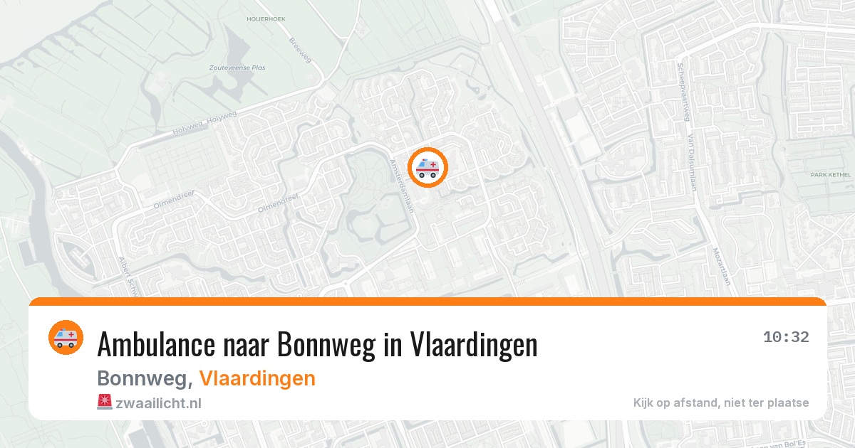 Ambulance naar Bonnweg in Vlaardingen — 16 apr 2026