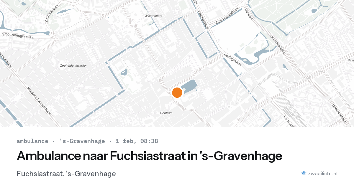 Ambulance naar Fuchsiastraat in 's-Gravenhage — 1 feb 2026