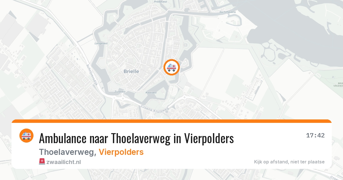 Ambulance naar Thoelaverweg in Vierpolders — 11 aug 2026